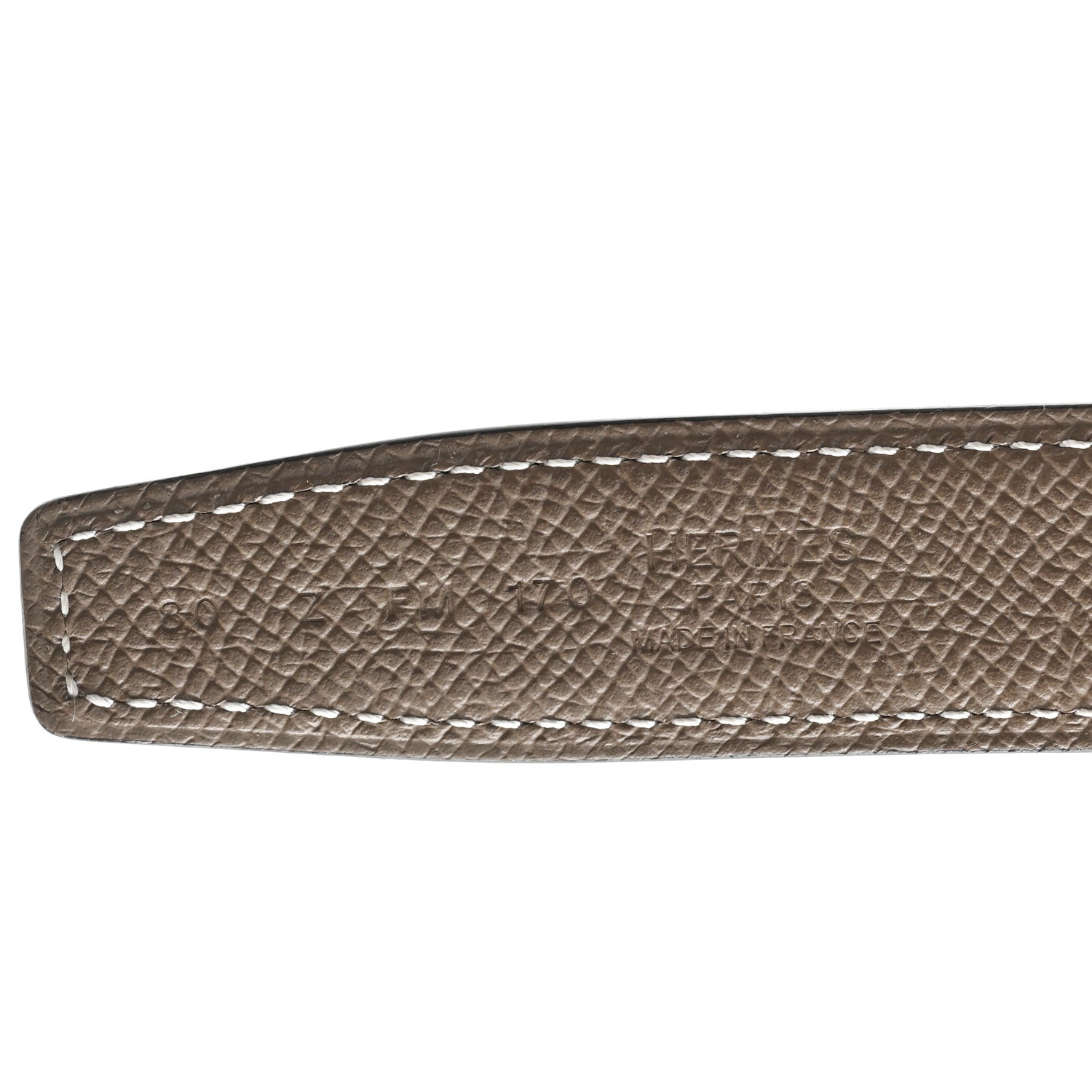 Hermes Swift Epsom 24mm Gamma Belt 80 32 Black Etoupe 3 of 6