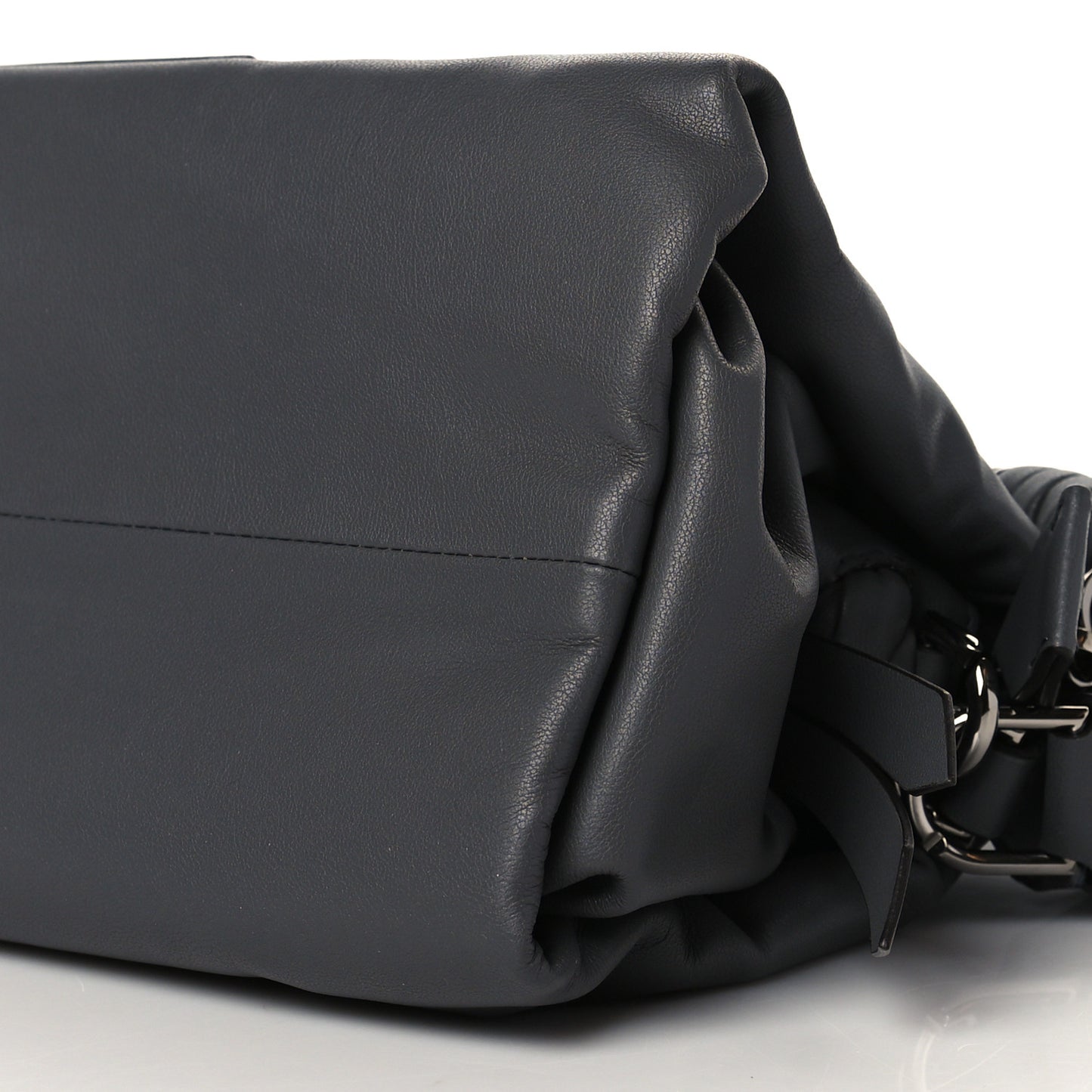 Calfskin Medium ID93 Satchel Storm Grey