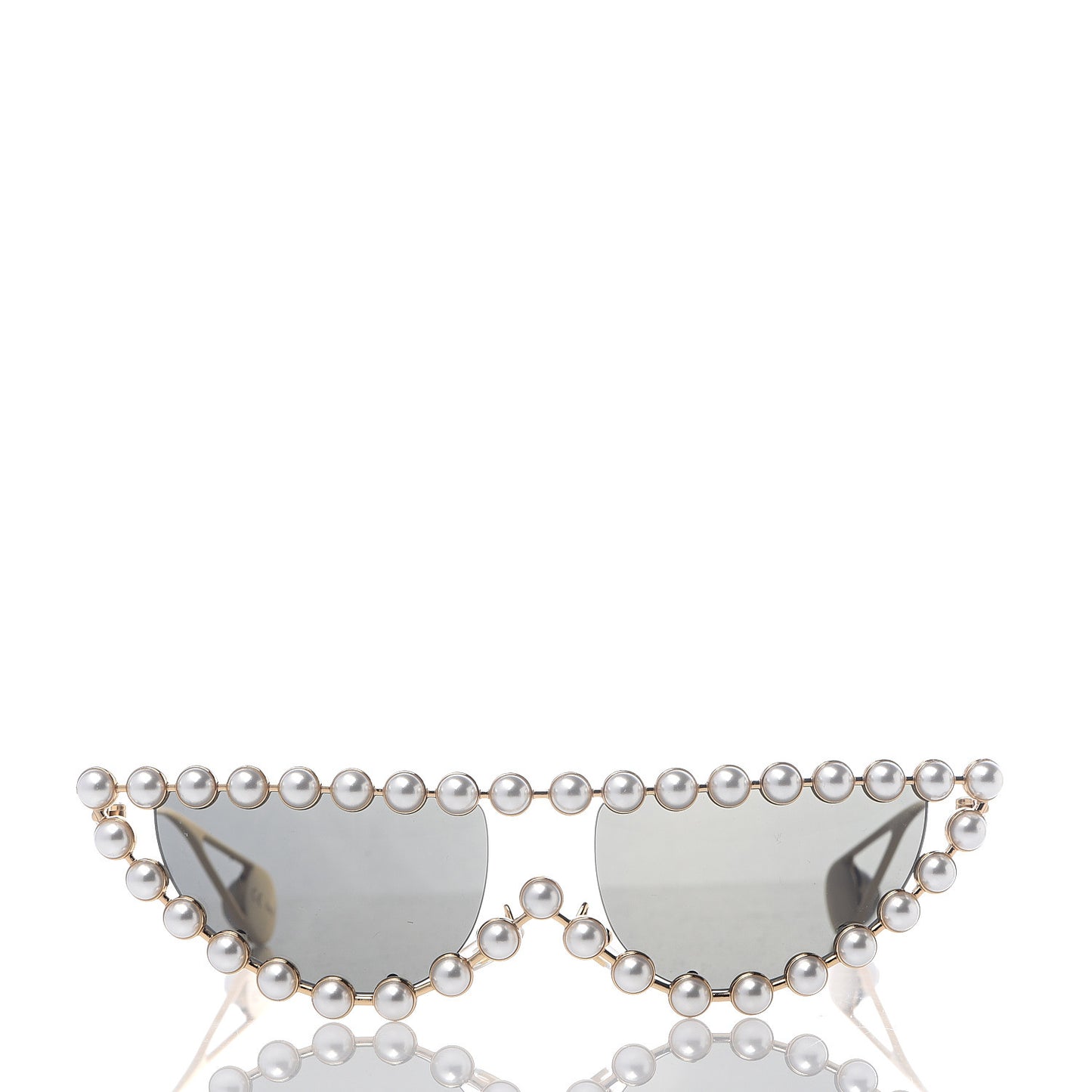 Metal Pearl Cat Eye Sunglasses GG0364S Gold