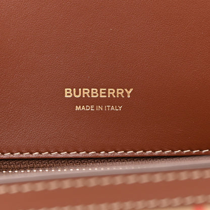 Burberry Calfskin Vintage Check Two Handle Title Bag Archive Beige 6 of 13