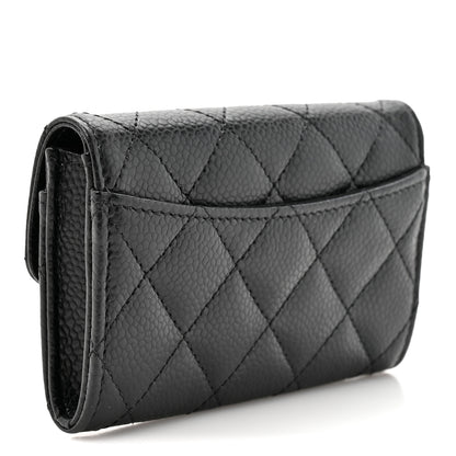 Chanel Caviar Quilted Flap Card Holder Black 3 of 8