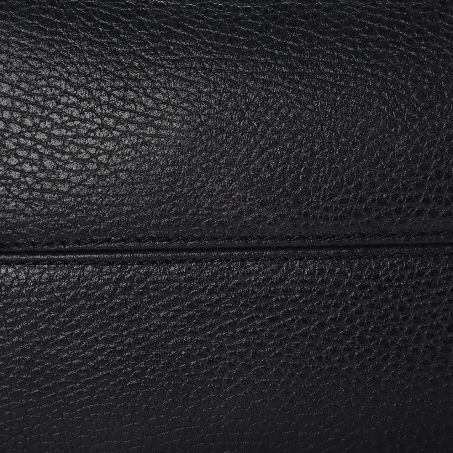 Pebbled Calfskin Small Swing Tote Black