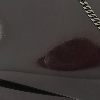 Christian Louboutin Metallic Patent Psychic Small Loubi Twist Zip Chain Clutch Bag Studio Black 11 of 11