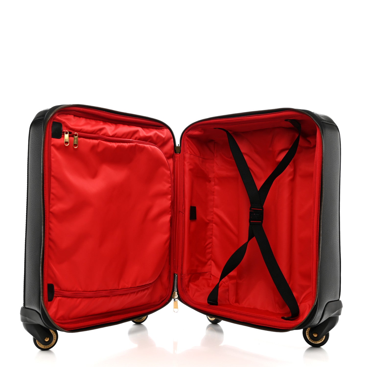 Gucci Dollar Calfskin Small Carry-On Trolley Black 5 of 12
