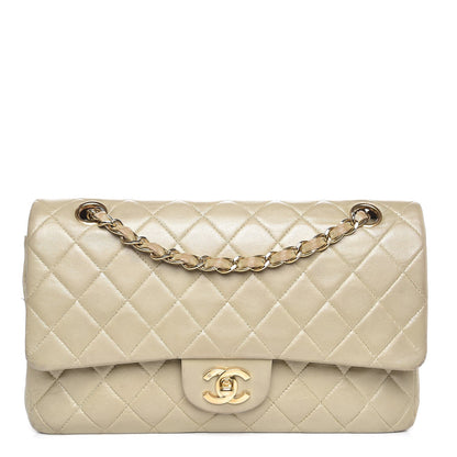 Chanel Lambskin Quilted Medium Double Flap Light Gold 1 of 21