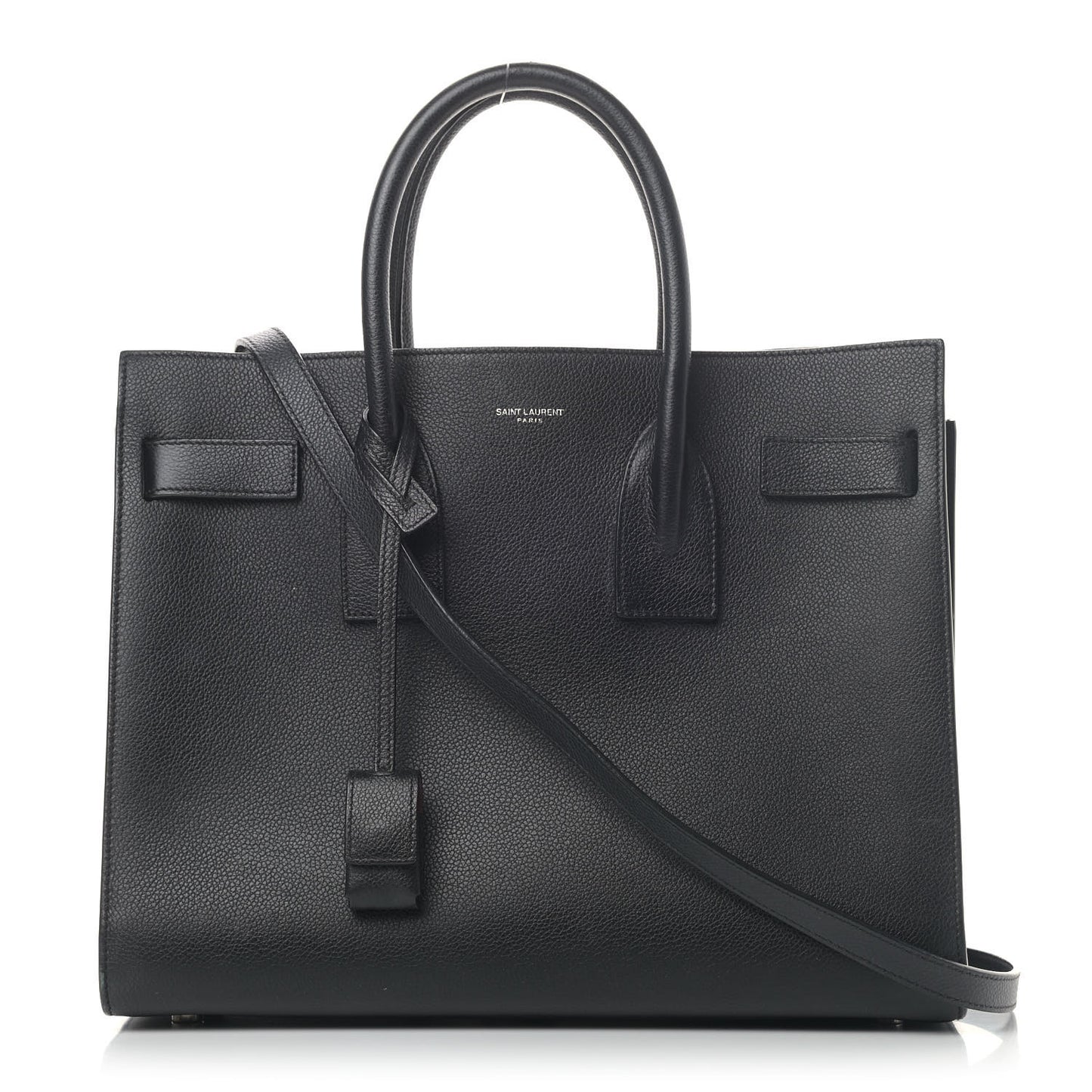 Calfskin Small Sac De Jour Black Fuchsia