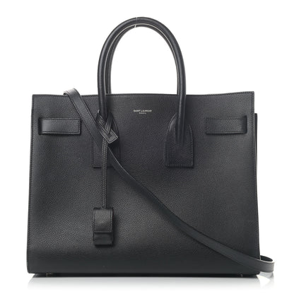 Saint Laurent Calfskin Small Sac De Jour Black Fuchsia 1 of 8