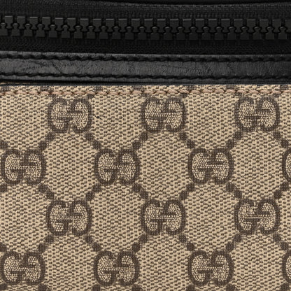 Gucci GG Supreme Monogram Belt Bag Black 8 of 10