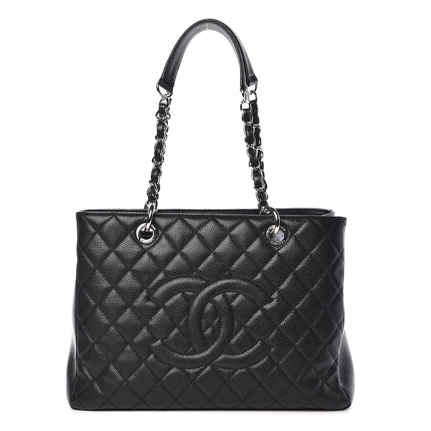 Chanel Caviar Quilted Grand Shopping Tote GST Black 1 of 12