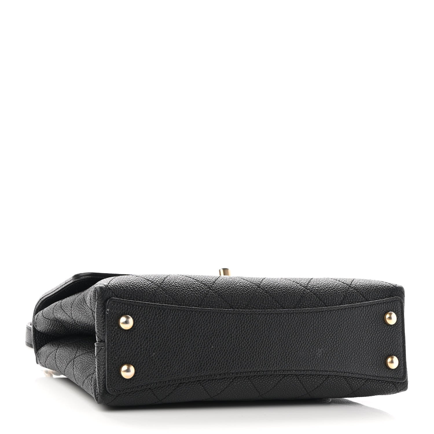 Chanel Grained Calfskin Small Stitched Flap Black 4 of 9
