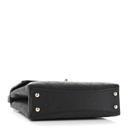 Chanel Grained Calfskin Small Stitched Flap Black 4 of 9