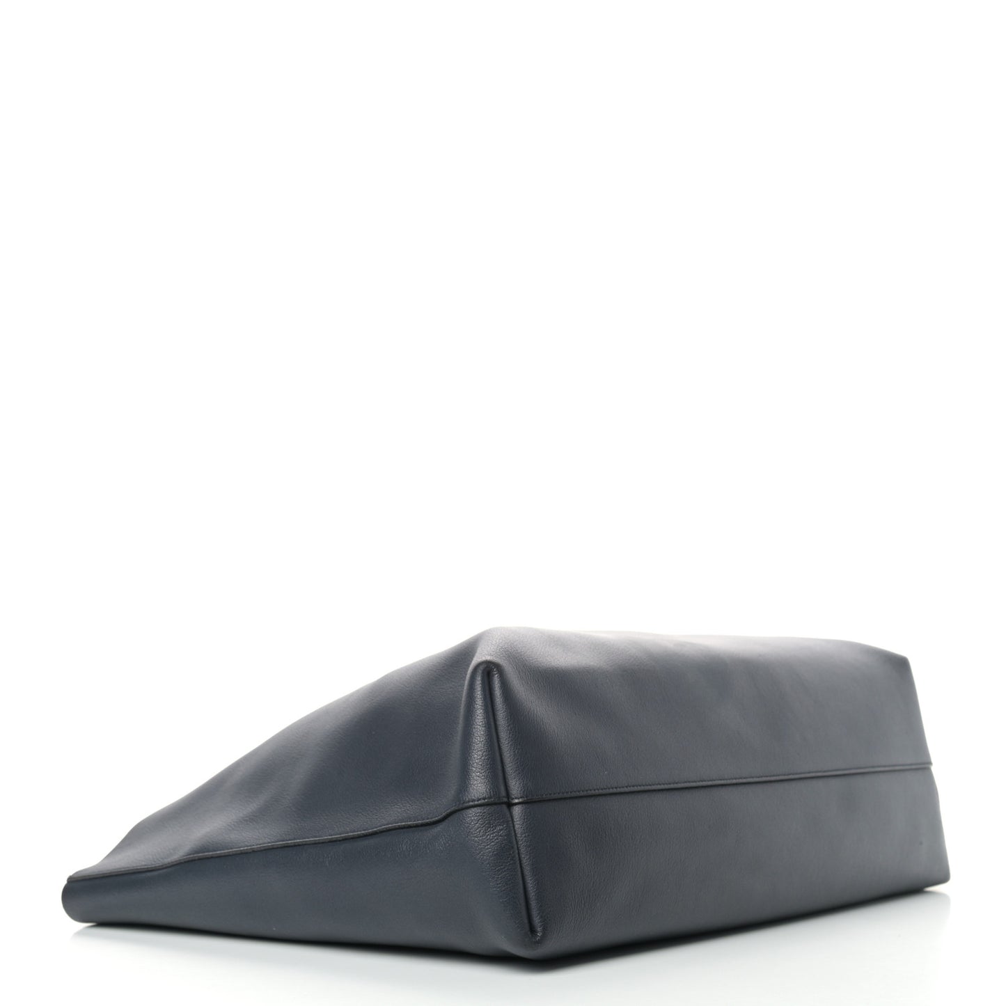Calfskin Large Shopping Tote Deep Marine