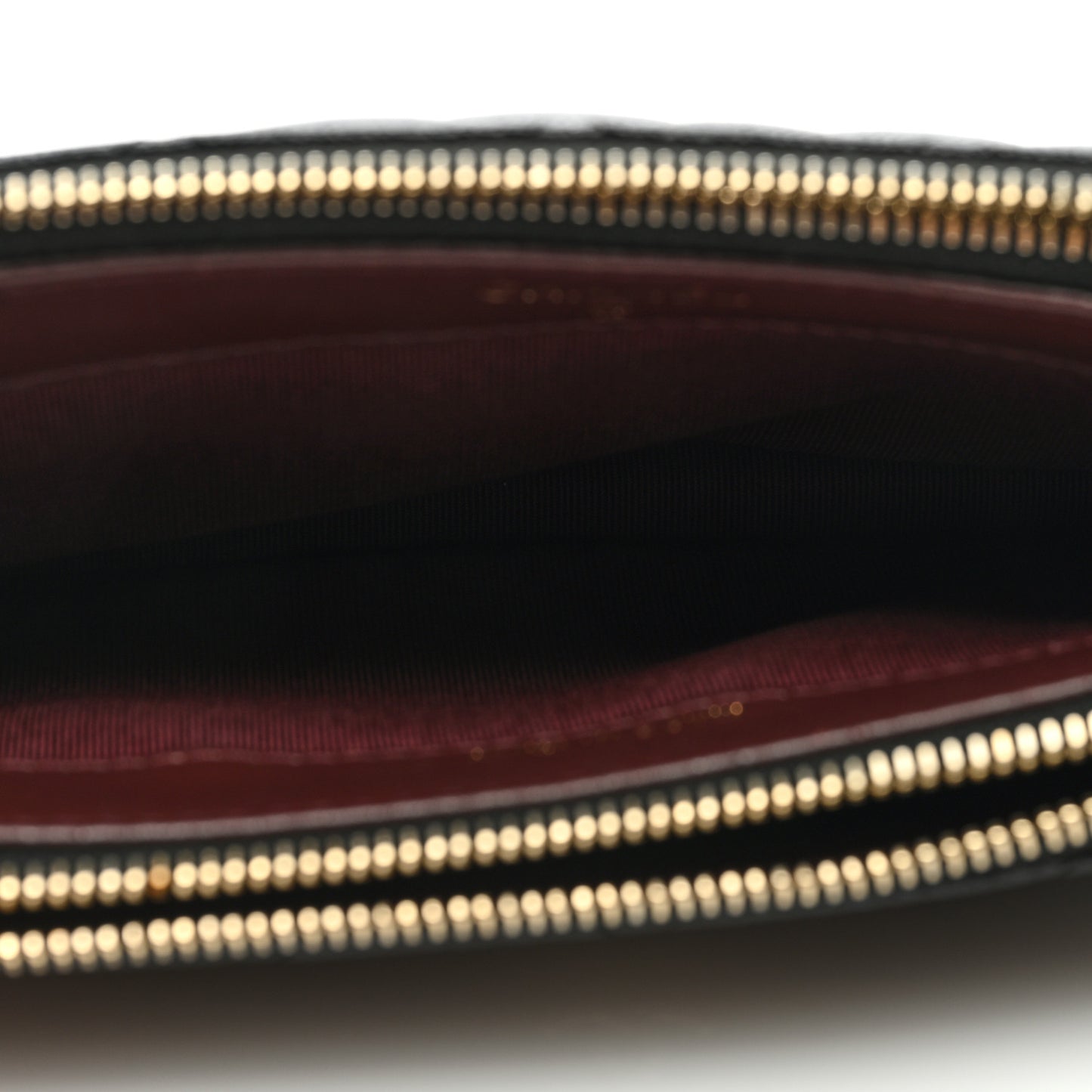 Caviar Quilted Small Clutch With Chain Black