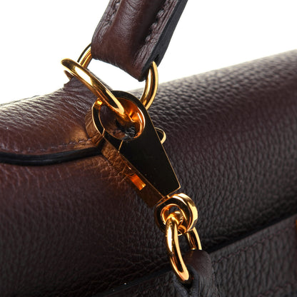 Hermes Togo Kelly Retourne 32 Chocolate 5 of 9