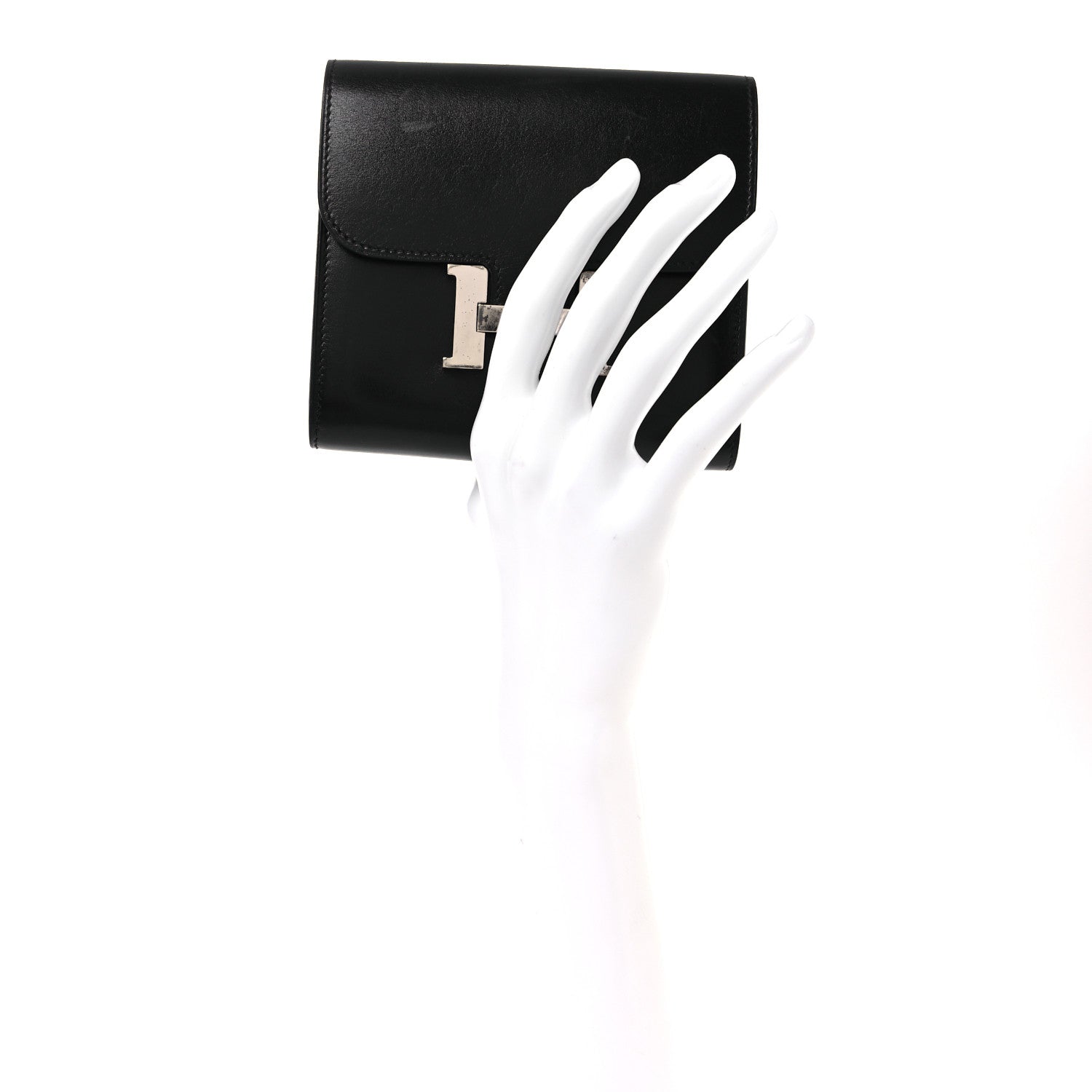Hermes Box Constance Short Wallet Black 2 of 12