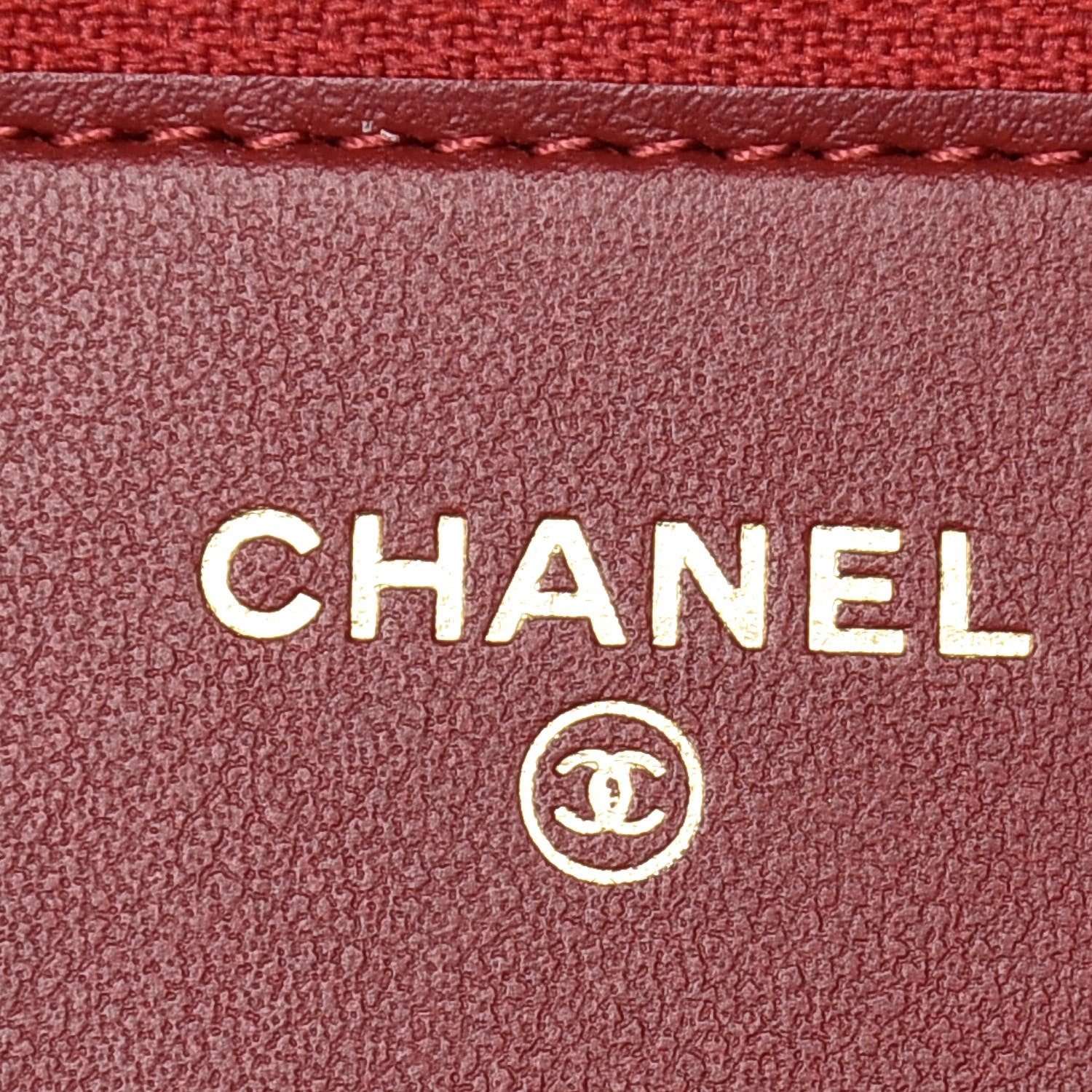 Chanel Caviar Quilted Boy Wallet On Chain WOC Red 8 of 10