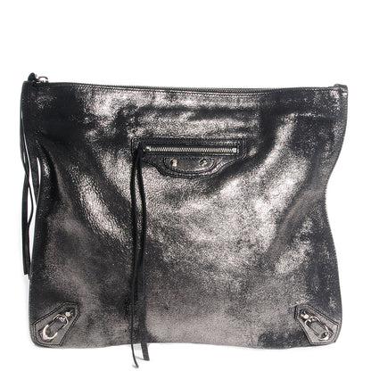 Balenciaga Metallic Calfskin Milkyway Ligne Papier Messenger Black 1 of 10
