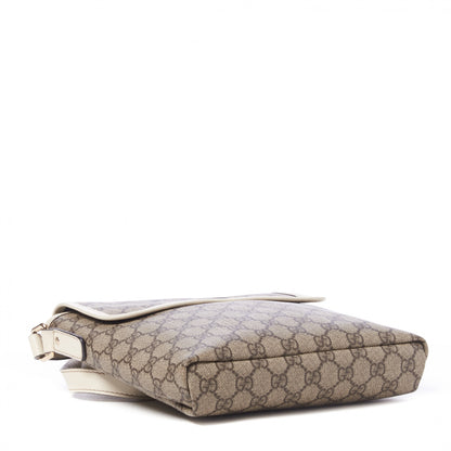 Gucci GG Plus Monogram Small Flap Messenger Bag Beige Off White 3 of 9