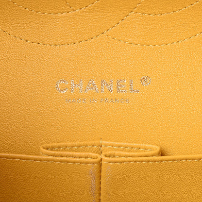 Chanel Lambskin Quilted Jumbo Double Flap Yellow 7 of 12