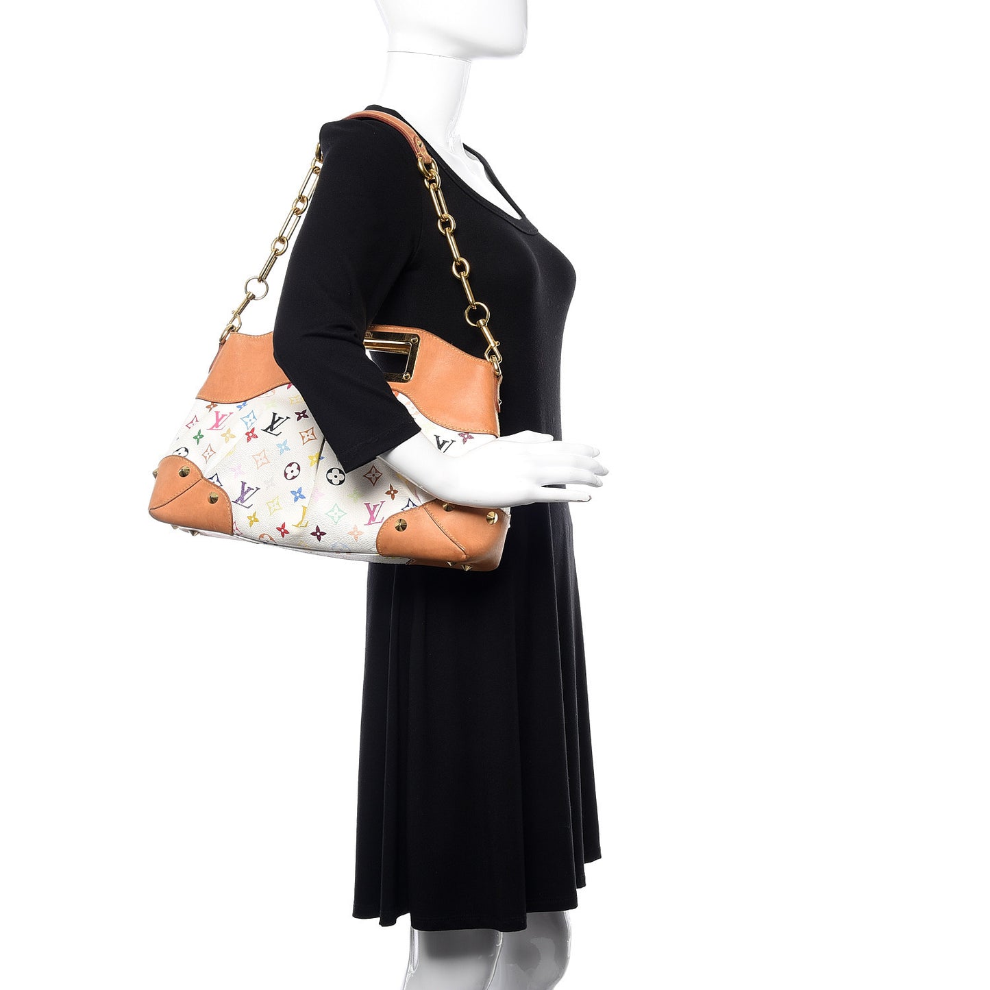 Monogram Multicolor Judy MM White