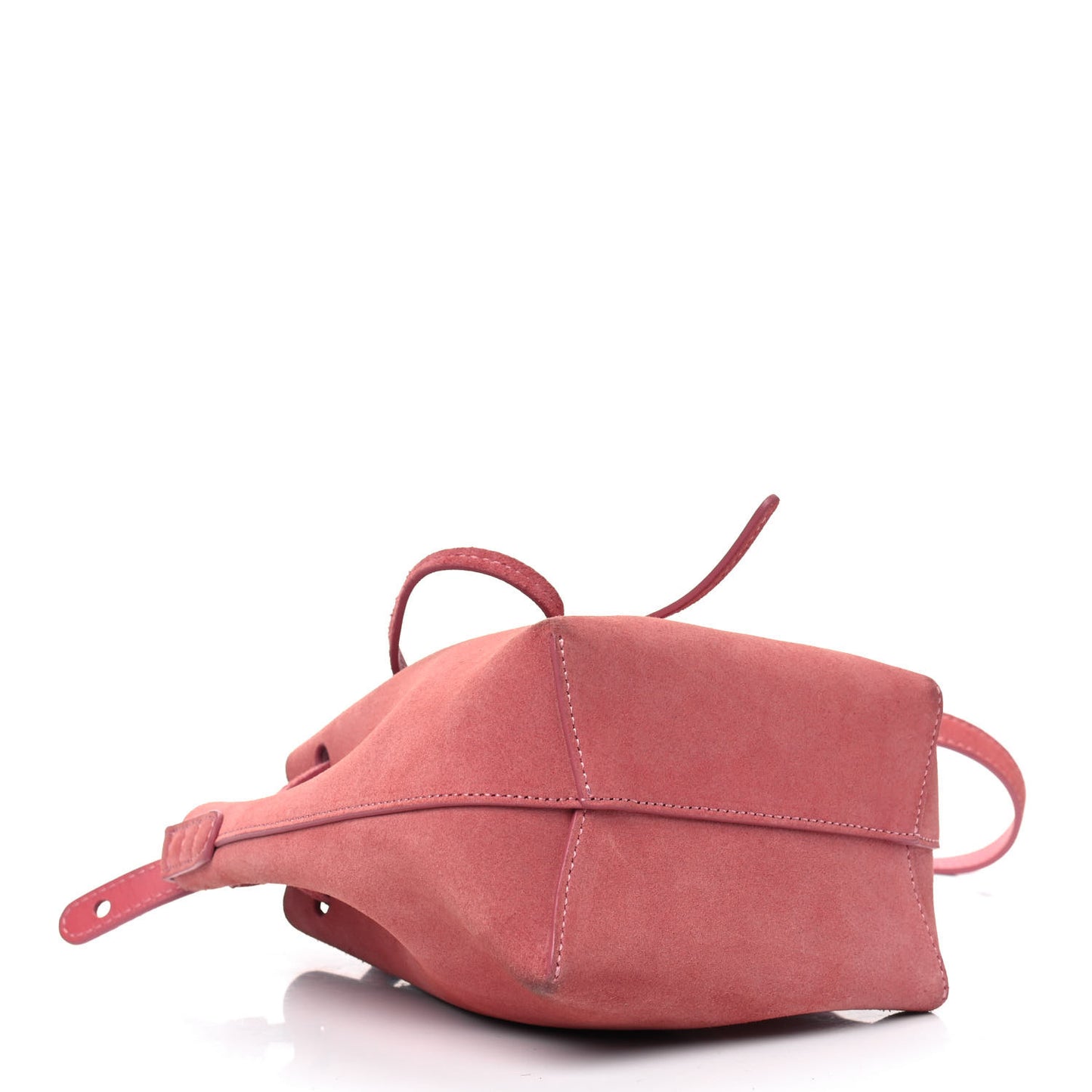 Suede Mini Mini Bucket Bag Blush