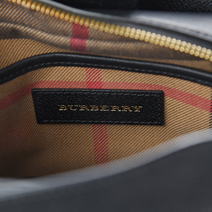 Burberry Soft Grain Calfskin Small Buckle Zip Bag Black 5 of 8