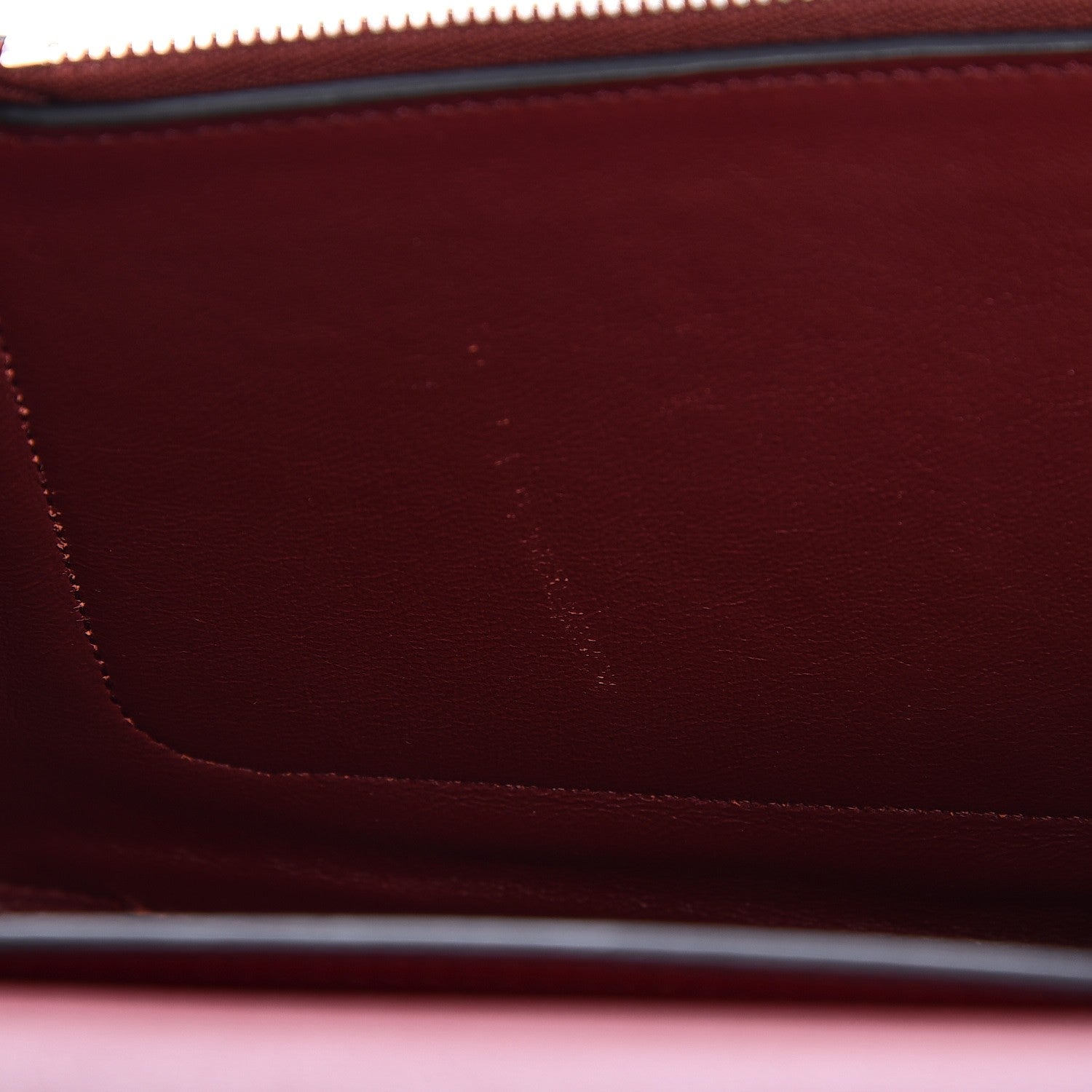 Celine Shiny Smooth Calfskin Medium Frame Shoulder Bag Red Navy 8 of 9