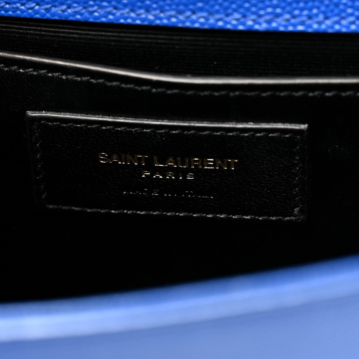 Saint Laurent Grain De Poudre Small Classic Monogram Kate Satchel Royal Blue 6 of 9