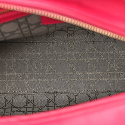 Christian Dior Lambskin Cannage Large Lady Dior Fuchsia 5 of 17