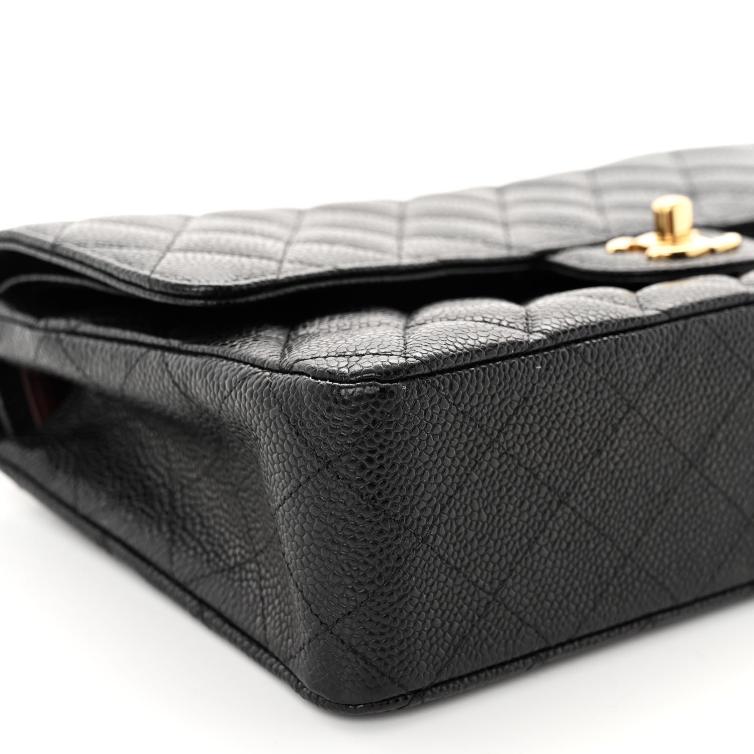Chanel Caviar Quilted Medium Double Flap Black 9 of 10