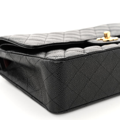 Chanel Caviar Quilted Medium Double Flap Black 9 of 10