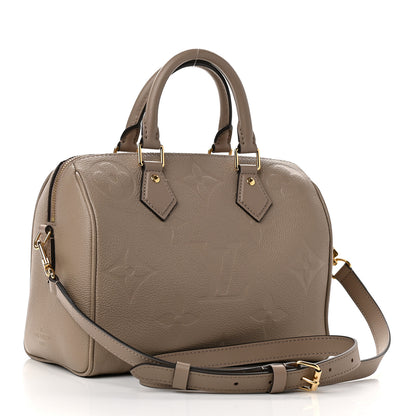 Louis Vuitton Empreinte Monogram Giant Speedy Bandouliere 25 Tourterelle 3 of 9