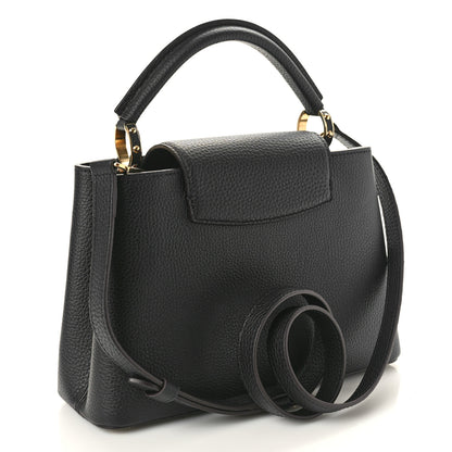 Louis Vuitton Taurillon Capucines BB Black 2 of 9