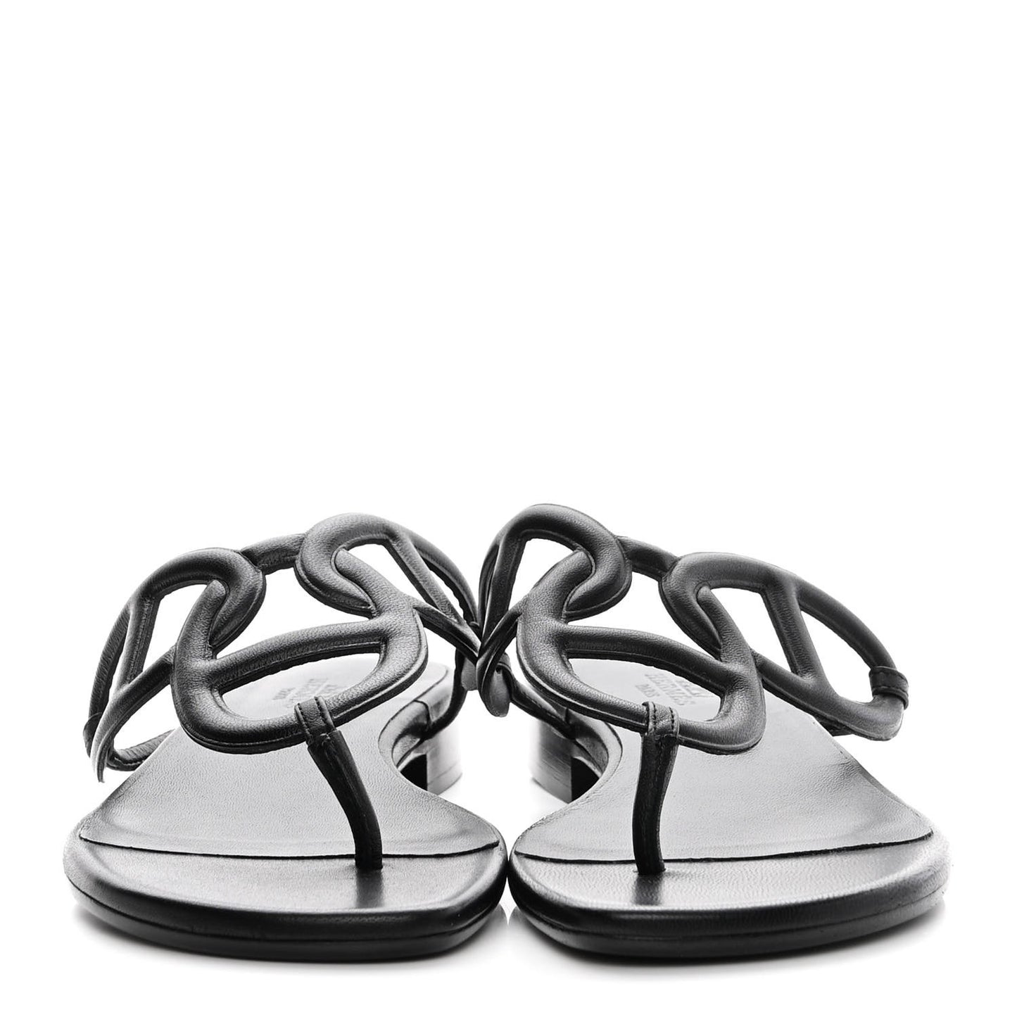 Nappa Womens Beach Sandals 36.5 Black