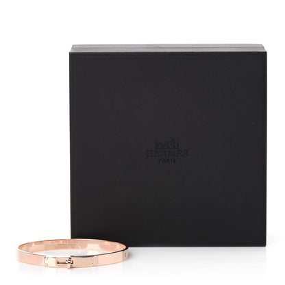 Hermes 18K Rose Gold Diamond PM Kelly Bracelet SH 5 of 6
