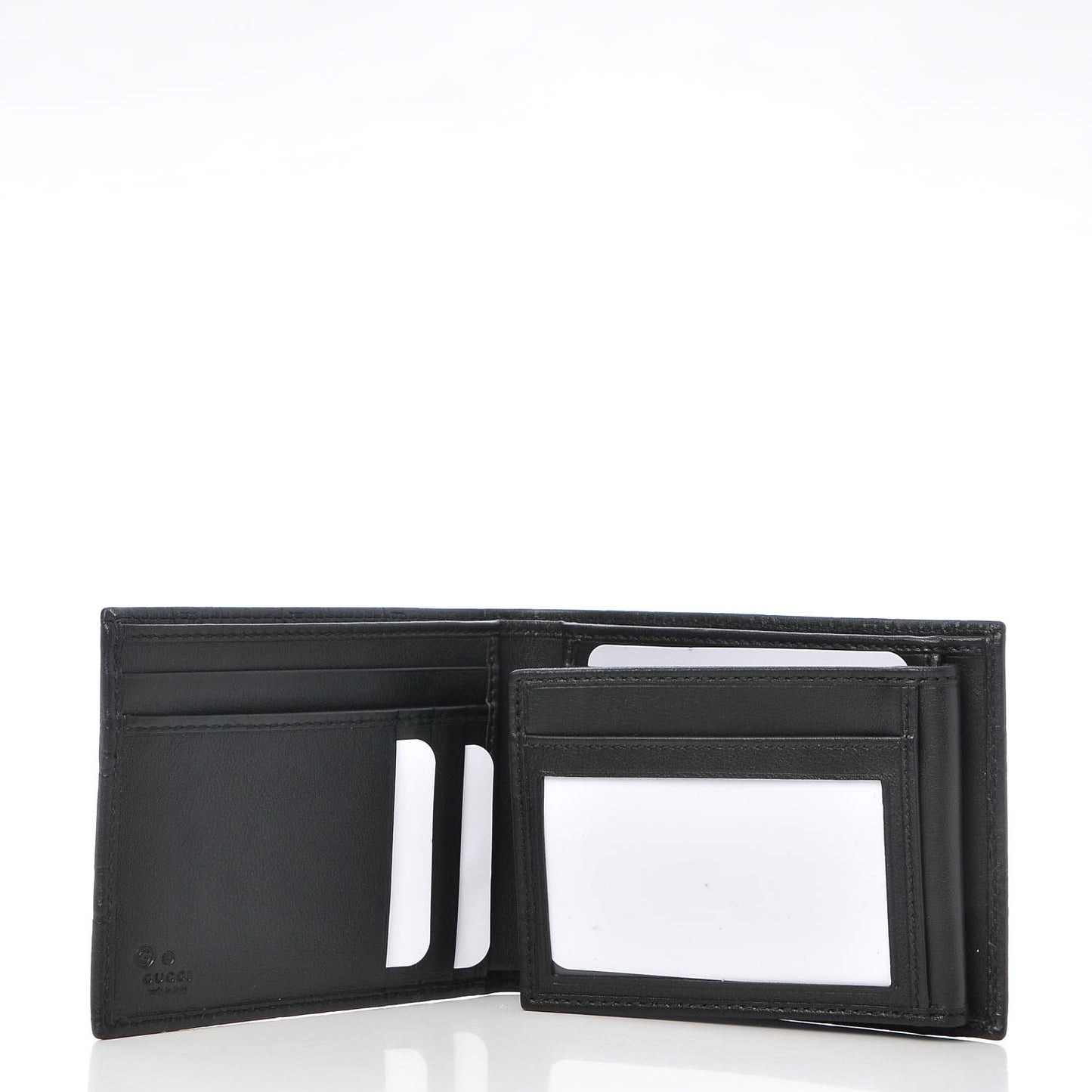 Guccissima Bi-Fold ID Wallet Black
