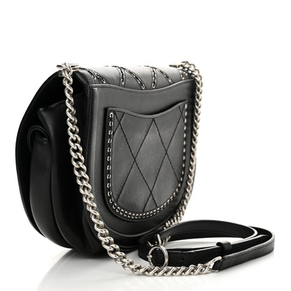 Chanel Calfskin Coco Eyelets Small Flap Bag Black 3 of 11