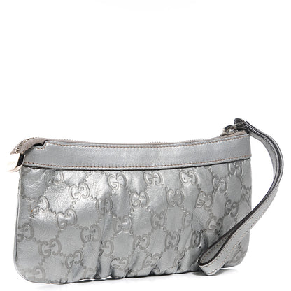 Gucci Guccissima New Britt Wristlet Silver 3 of 7