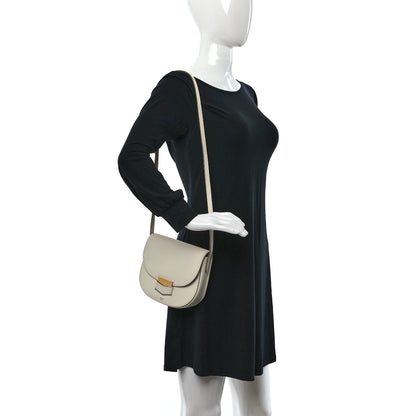Celine Grained Calfskin Small Trotteur White 2 of 18