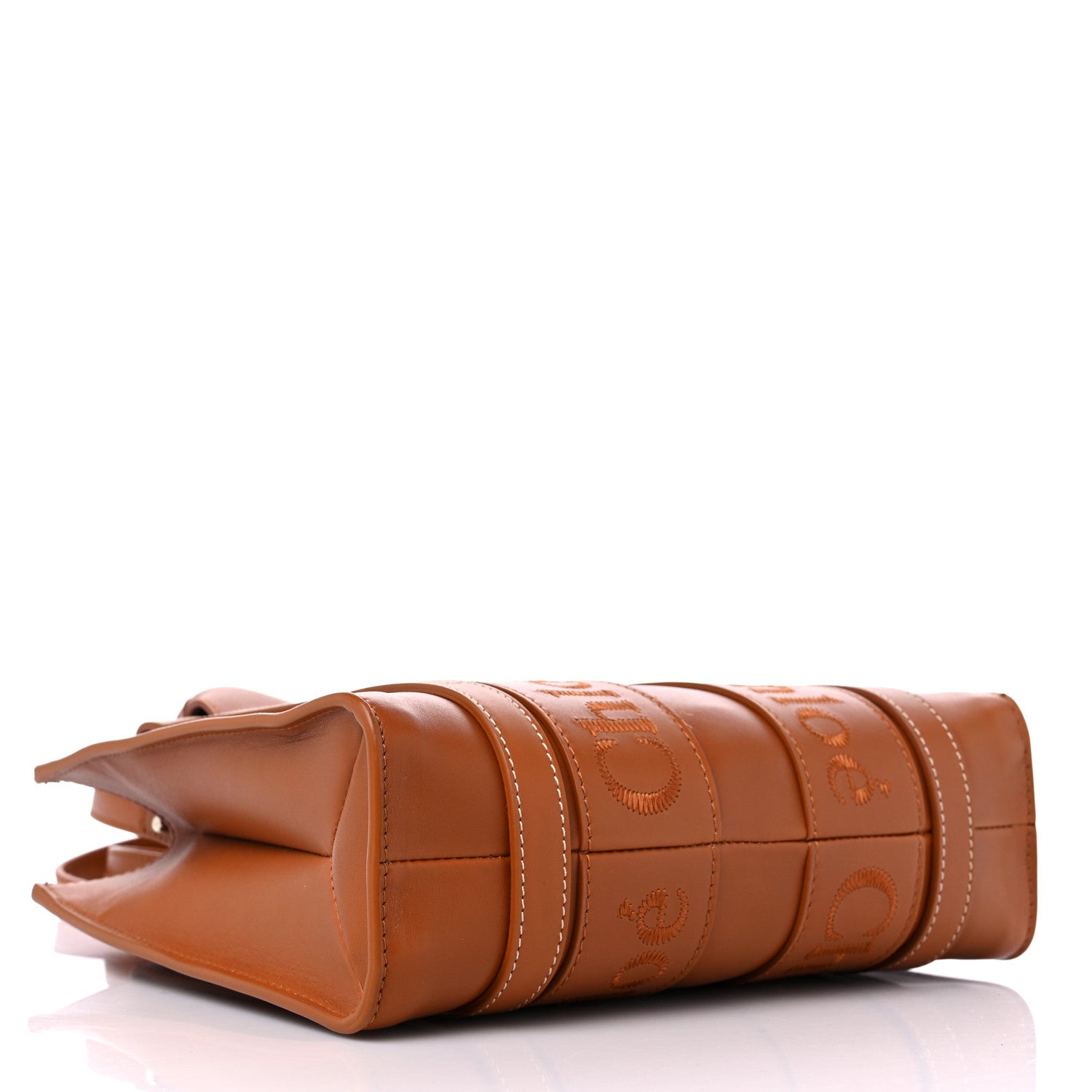 Chloe Calfskin Small Woody Tote Caramel 4 of 12
