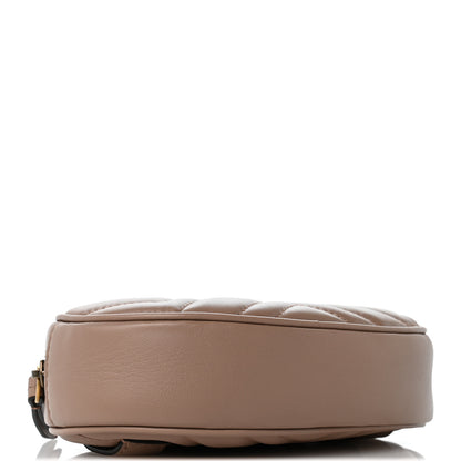 Gucci Calfskin Matelasse GG Marmont Belt Bag  85 34 Porcelain Rose 4 of 12