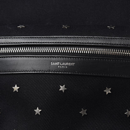 Saint Laurent Canvas Star Studded Hunting Backpack Black 8 of 11