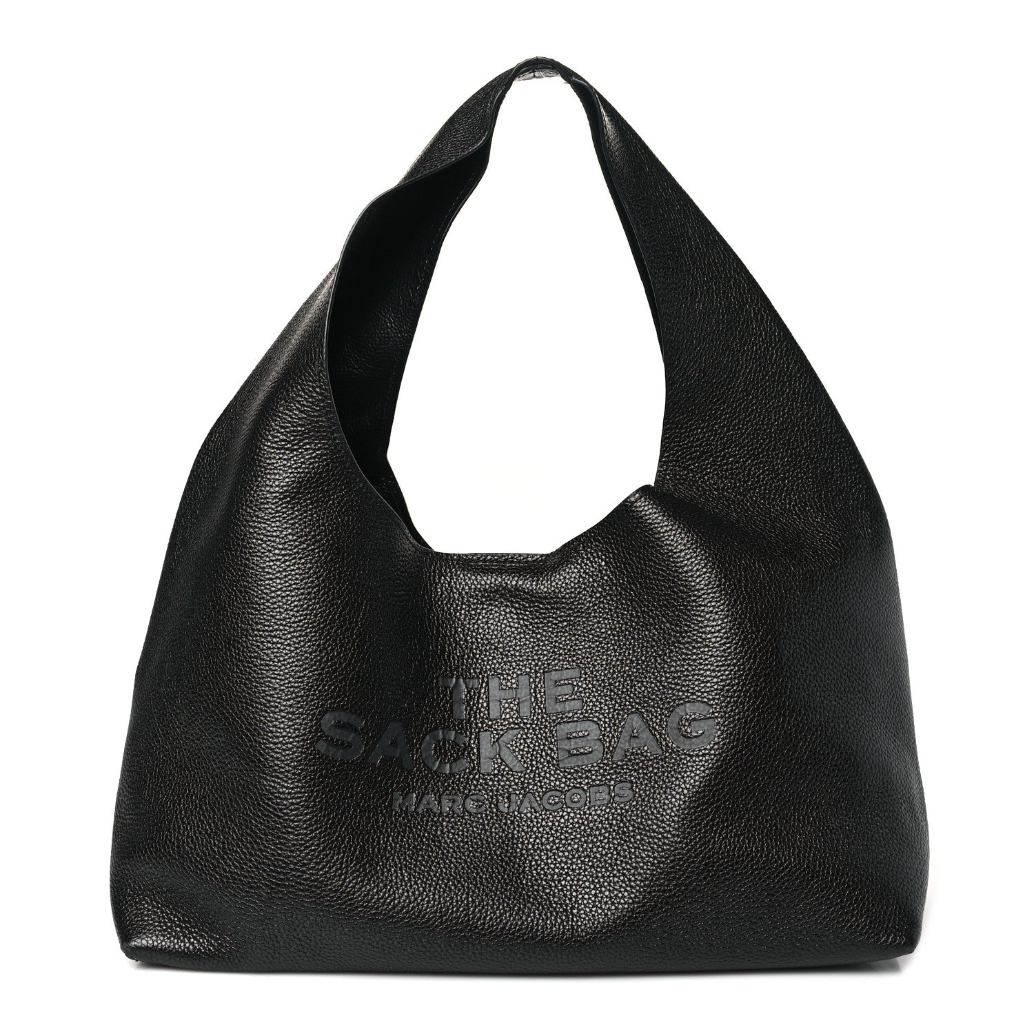 Marc Jacobs Grained Calfskin Medium The Sack Bag Black 1 of 10