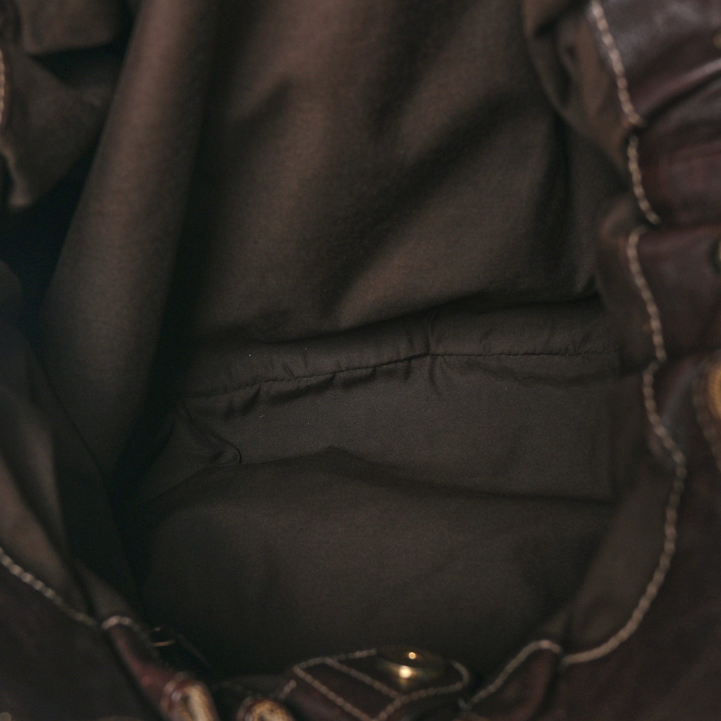 Monogram Studded Pelham Tote Dark Brown