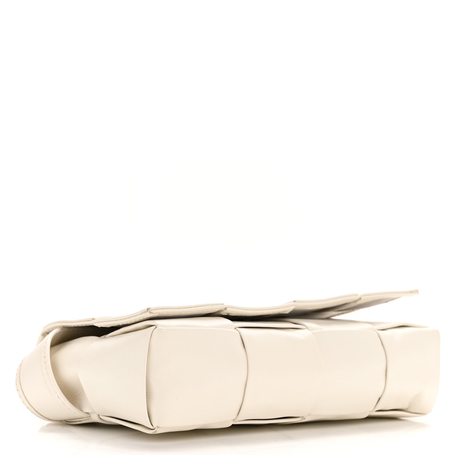 Bottega Veneta Paper Calfskin Intrecciato Cassette Belt Bag White 4 of 12