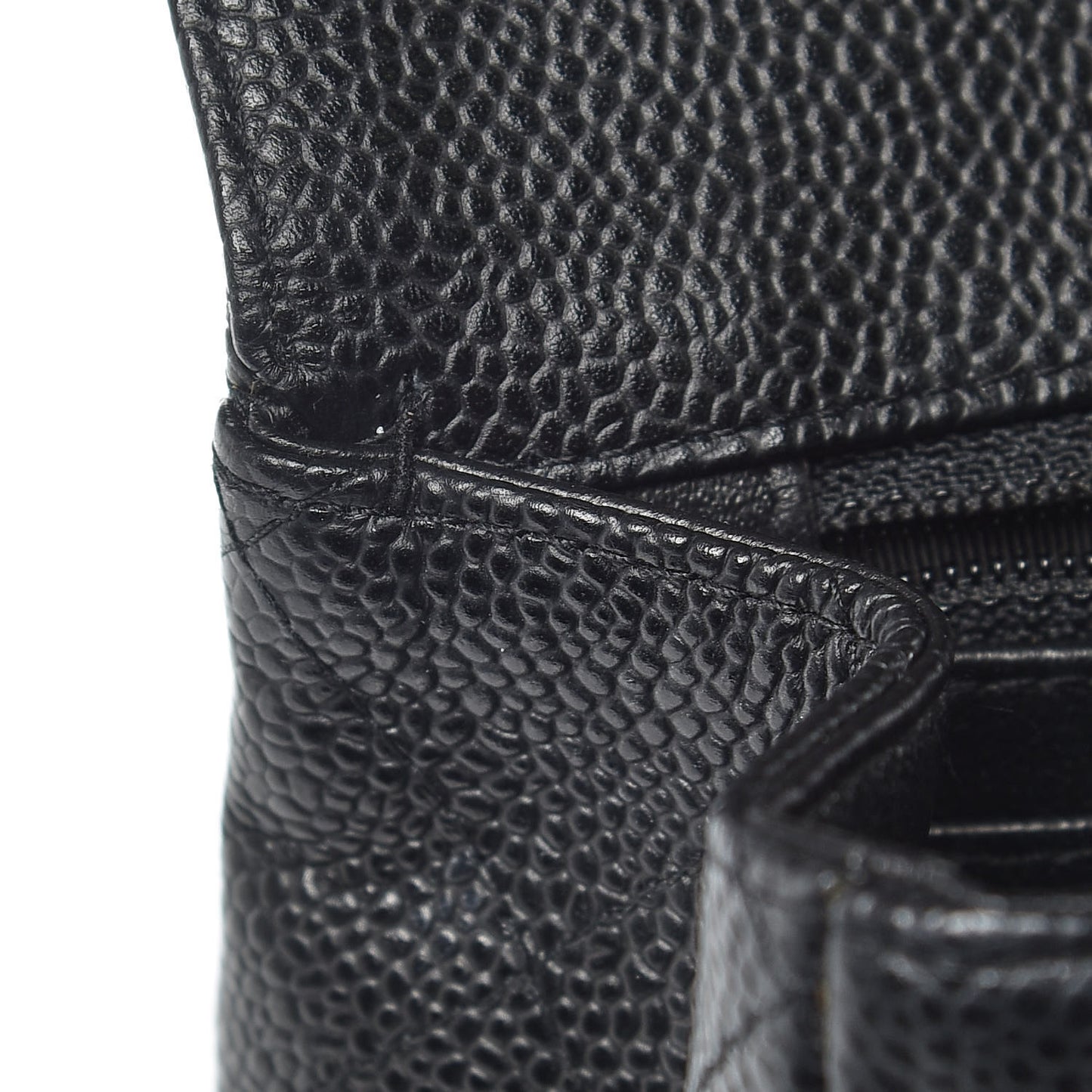 Caviar Quilted Jumbo Single Flap Black