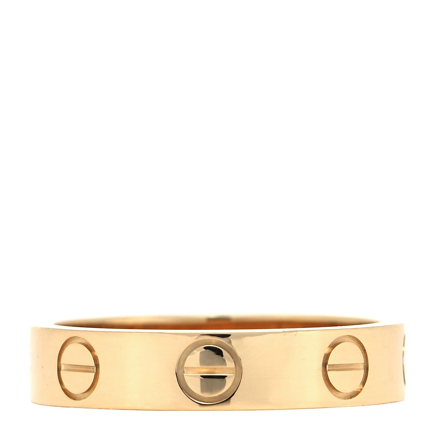 18K Yellow Gold 3.5mm LOVE Wedding Band Ring 47 4