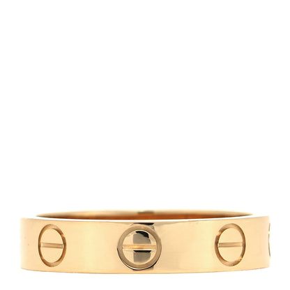 Cartier 18K Yellow Gold 3.5mm LOVE Wedding Band Ring 47 4 1 of 10