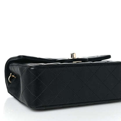 Chanel Lambskin Quilted Mini Rectangular Flap Black 8 of 10