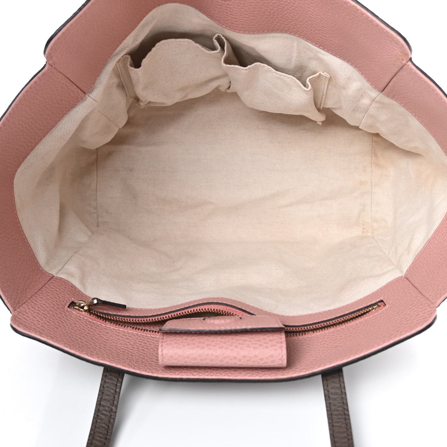 Dollar Calfskin Small Swing Tote Grey Field Soft Pink